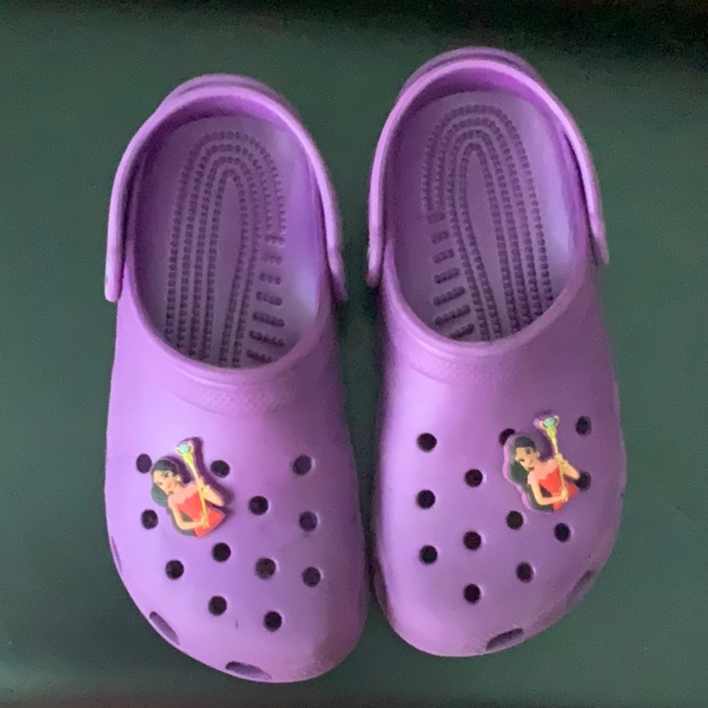 Girls Crocs - Size 3 - Purple